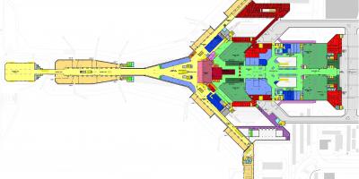 Kuwait internacional terminal de aeroporto mapa