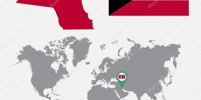 Kuwait mapa en mapa do mundo