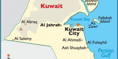 Kuwait completo mapa
