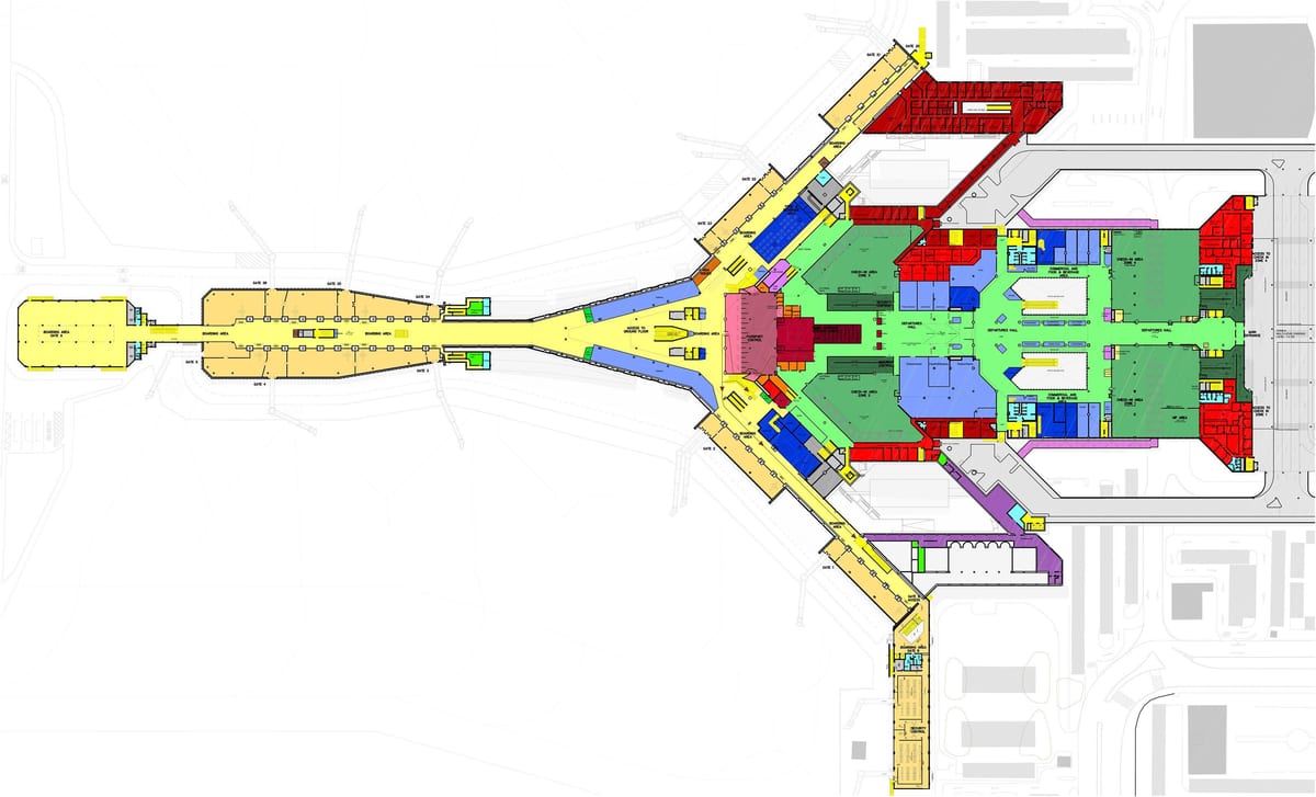 kuwait aeroporto internacional mapa