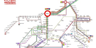 Kuwait kptc ruta de autobús mapa